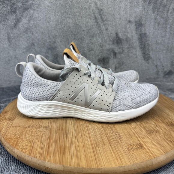 New Balance Shoes - New Balance Fresh Foam Shoes Womens Size 6.5 Gray Knit Running Lifestyle WSPTLG1